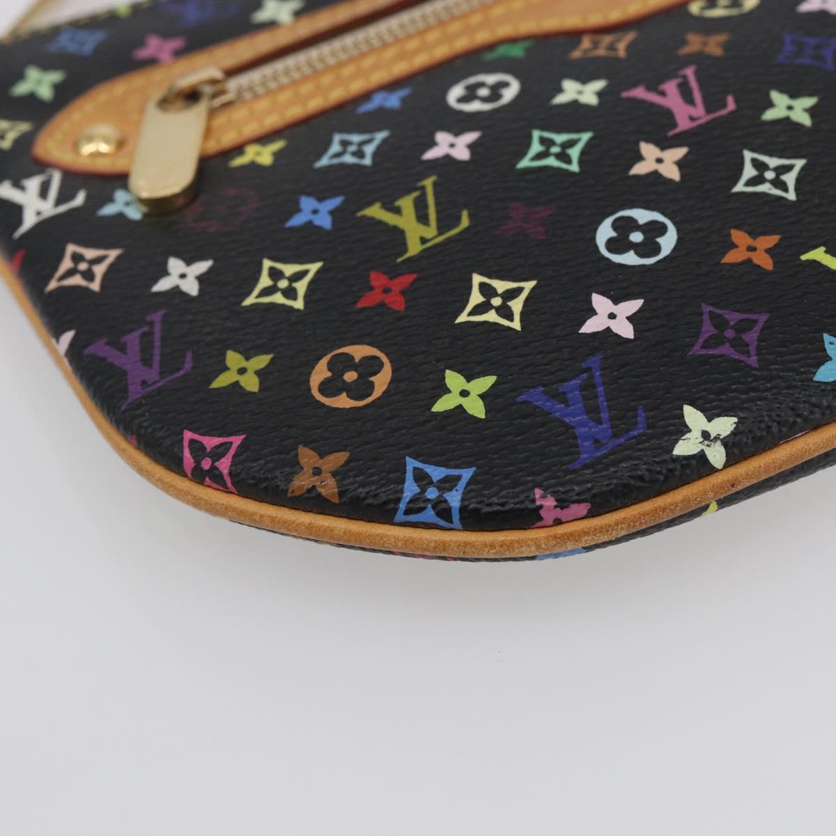 LOUIS VUITTON Monogram Multicolor Pochette GM Pouch Black M60027 LV Auth 144890V