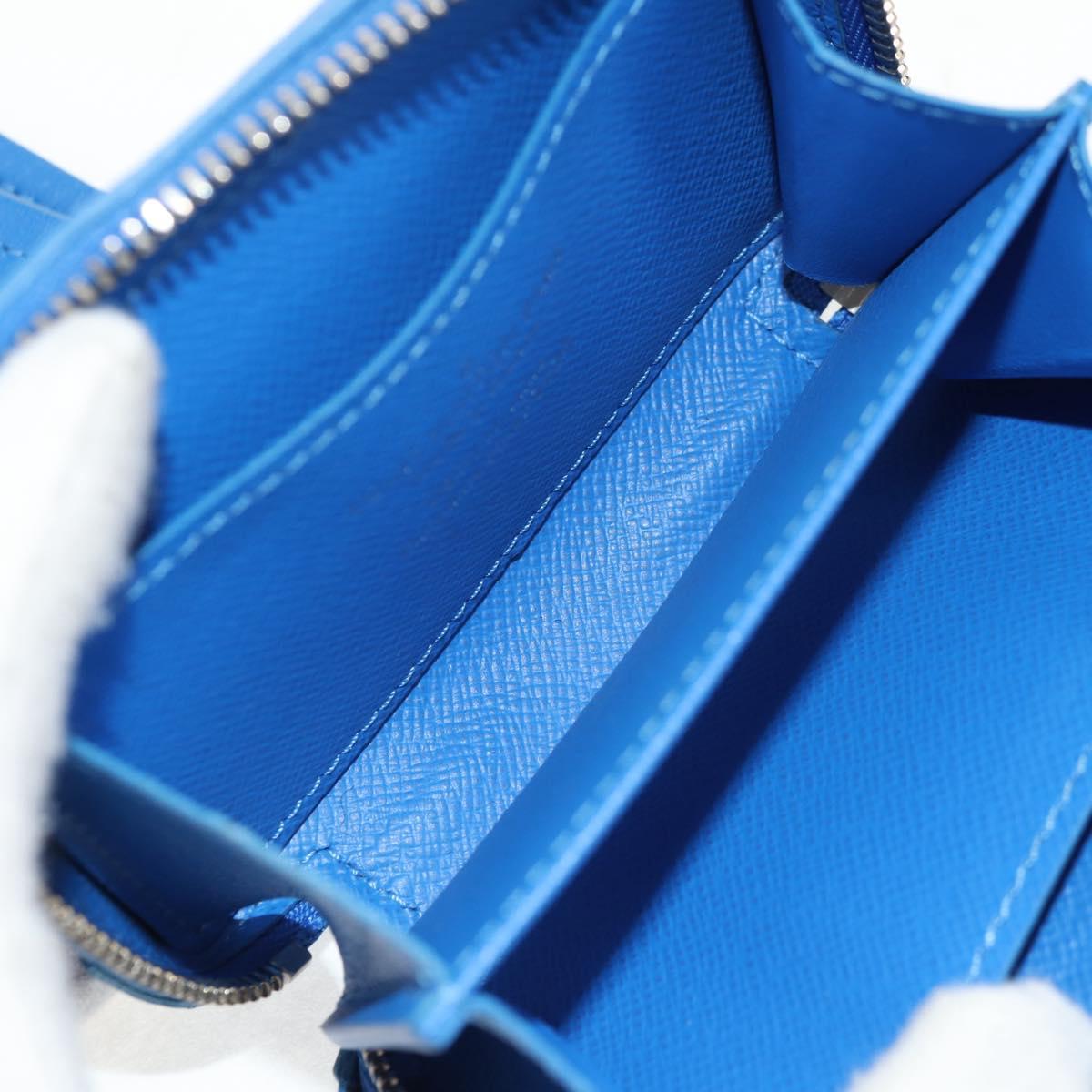 LOUIS VUITTON Clouds Soft Trunk Wallet Blue M45440 LV Auth 144891M