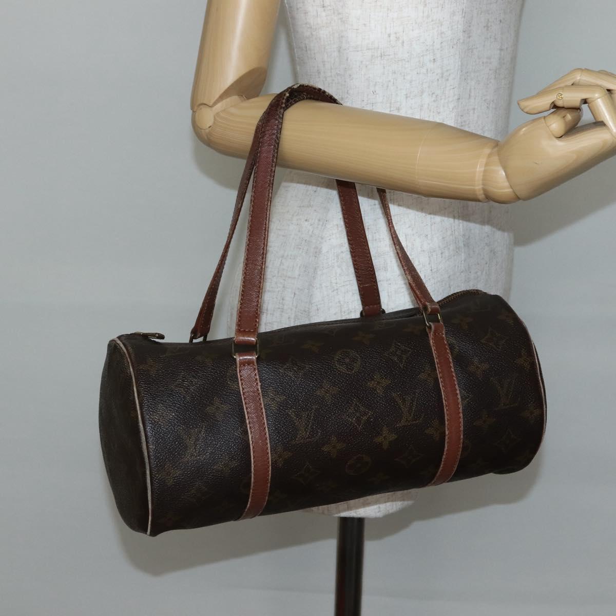 LOUIS VUITTON Monogram Papillon 30 Hand Bag M51385 LV Auth 144898