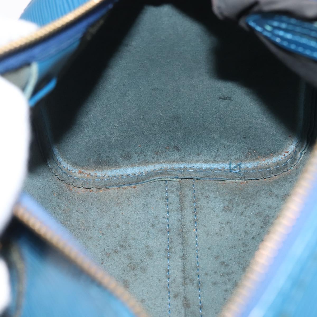 LOUIS VUITTON Epi Speedy 25 Hand Bag Toledo Blue M43015 LV Auth 144907