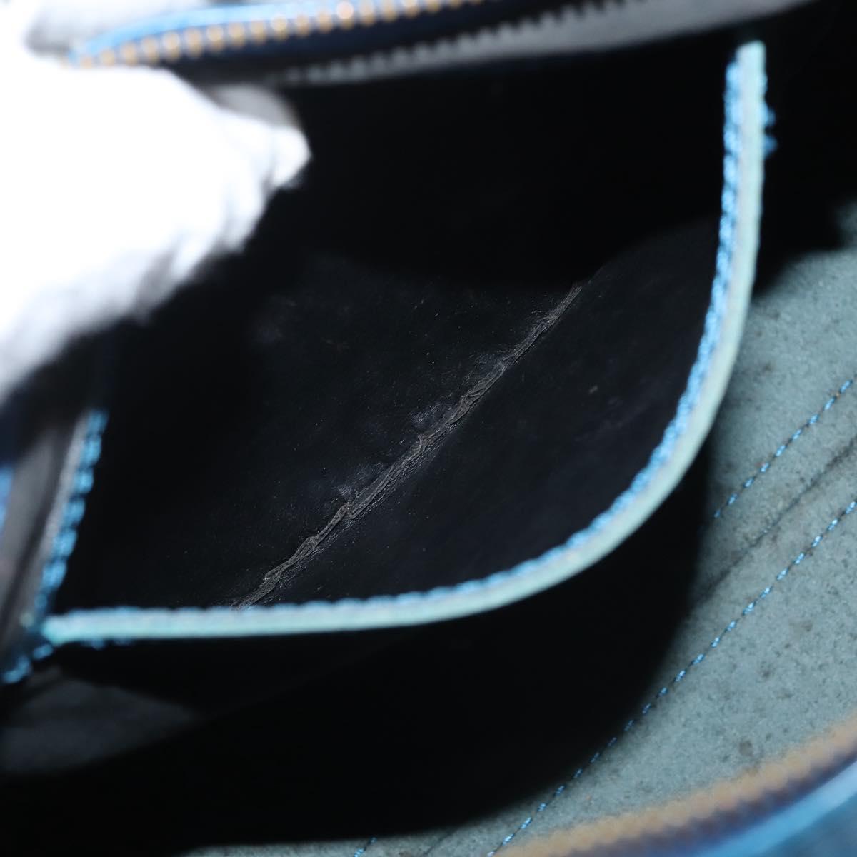 LOUIS VUITTON Epi Speedy 25 Hand Bag Toledo Blue M43015 LV Auth 144907