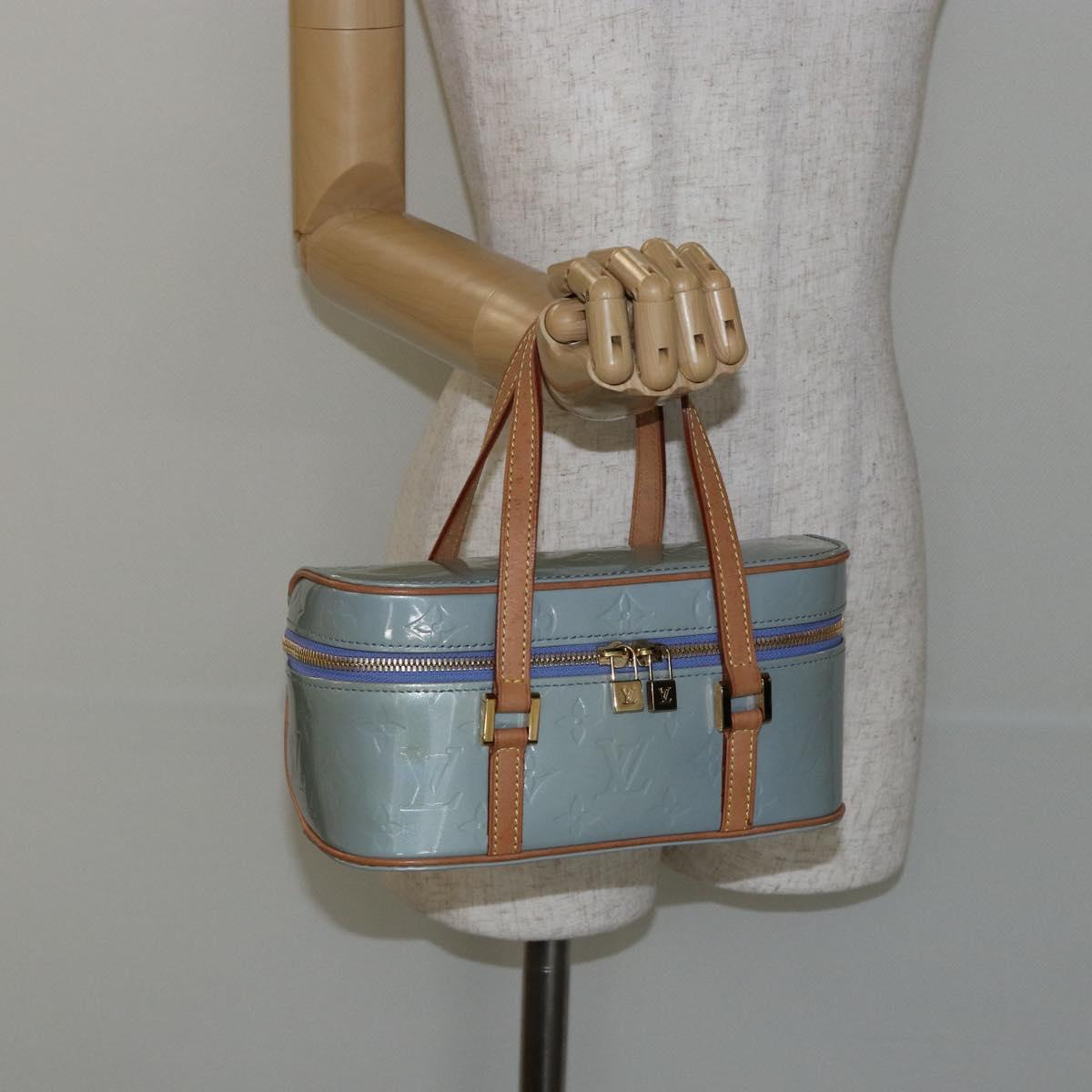 LOUIS VUITTON Monogram Vernis Sullivan Horizontal PM Hand Bag M91266 Auth 144912