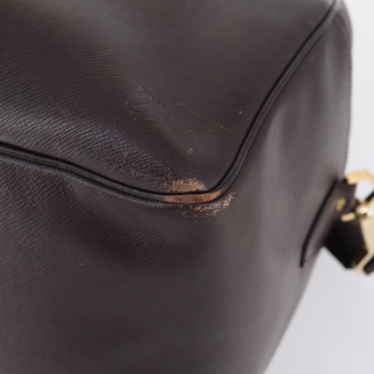 LOUIS VUITTON Taiga Kendall PM Boston Bag Acajou M30126 LV Auth 144913