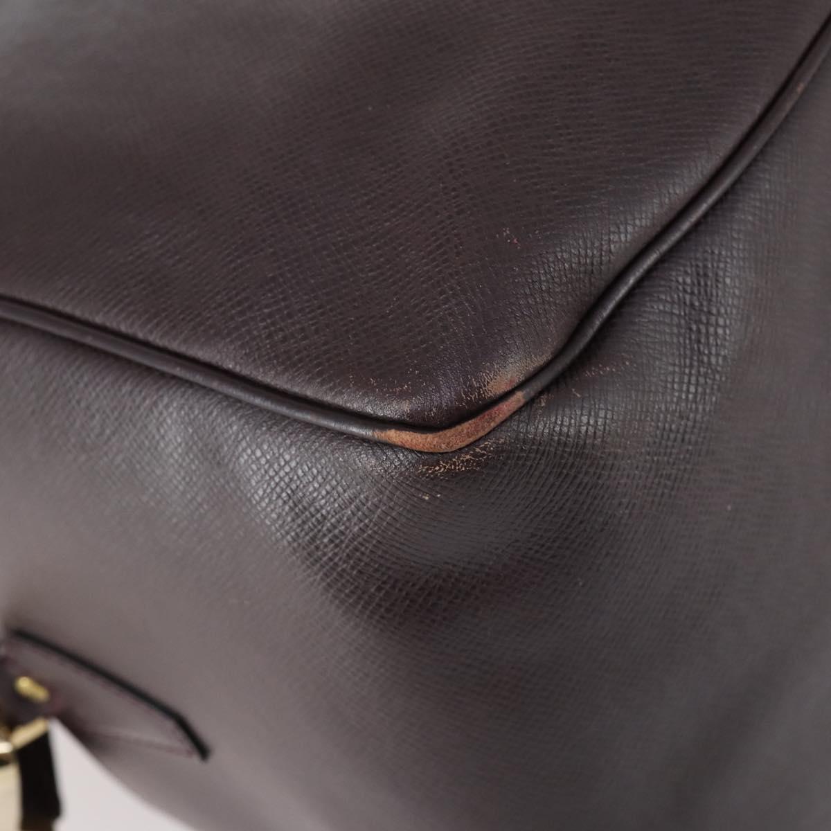 LOUIS VUITTON Taiga Kendall PM Boston Bag Acajou M30126 LV Auth 144913