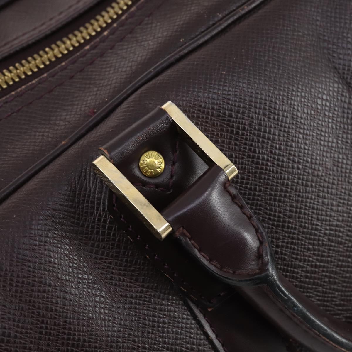 LOUIS VUITTON Taiga Kendall PM Boston Bag Acajou M30126 LV Auth 144913