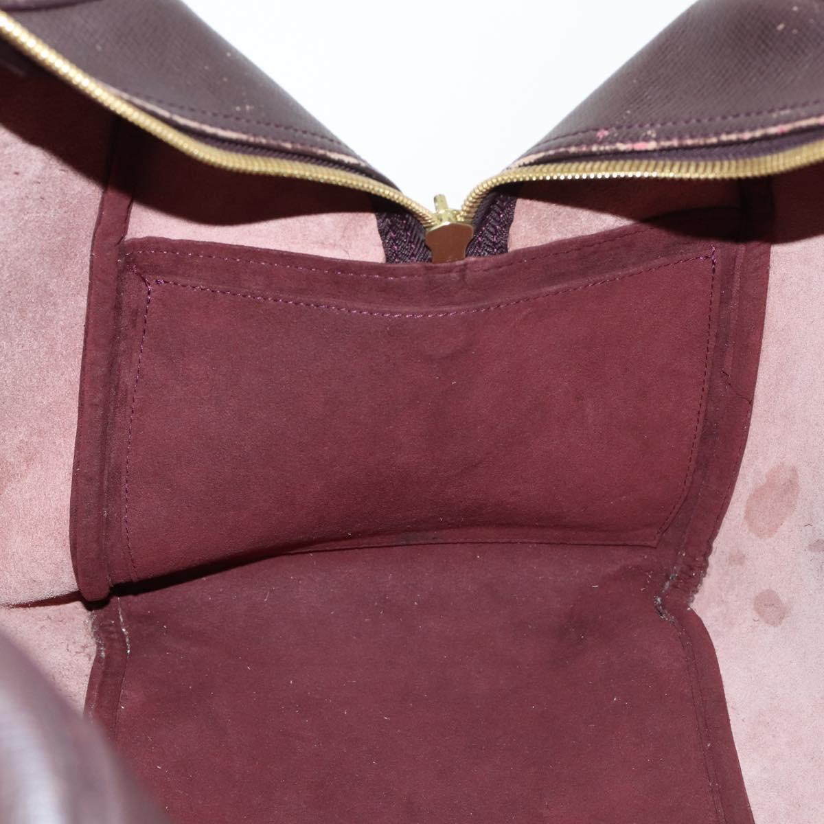 LOUIS VUITTON Taiga Kendall PM Boston Bag Acajou M30126 LV Auth 144913
