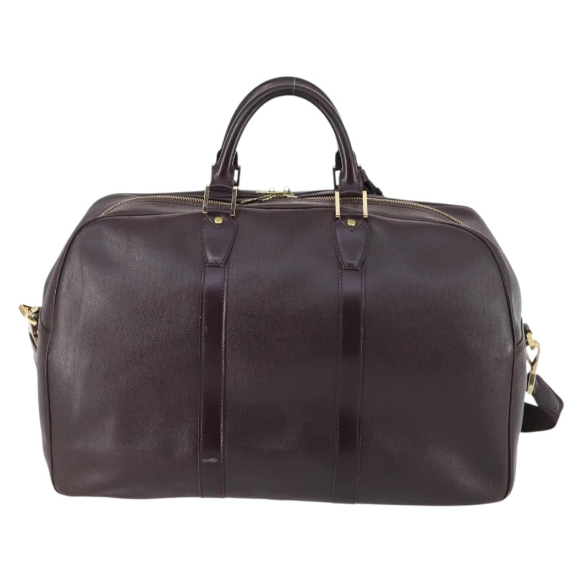LOUIS VUITTON Taiga Kendall PM Boston Bag Acajou M30126 LV Auth 144913
