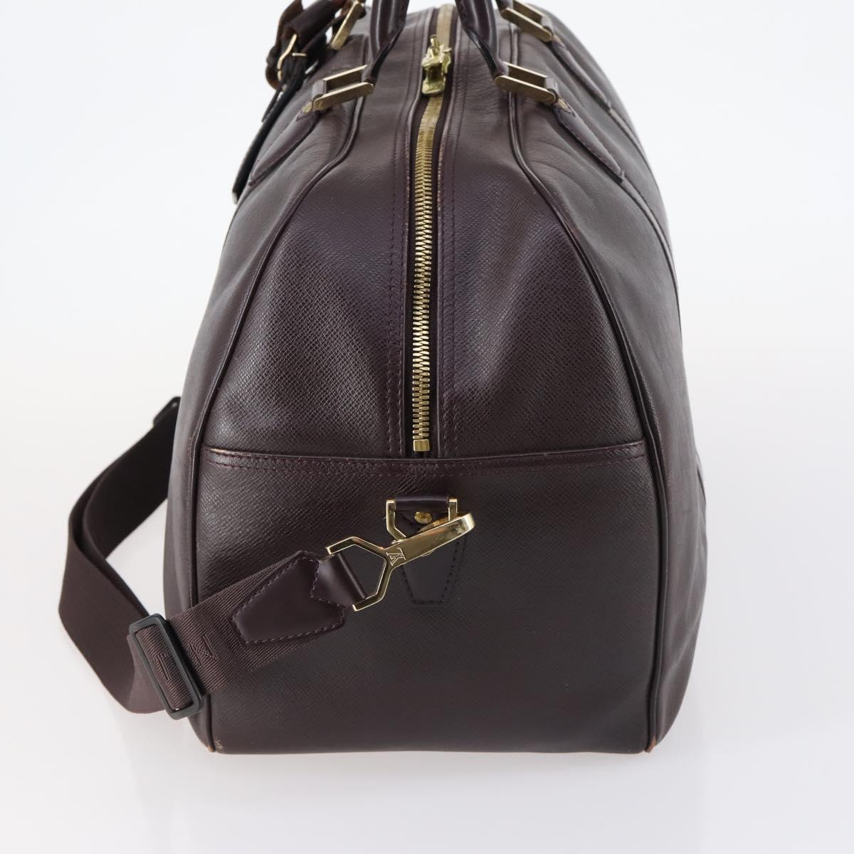 LOUIS VUITTON Taiga Kendall PM Boston Bag Acajou M30126 LV Auth 144913