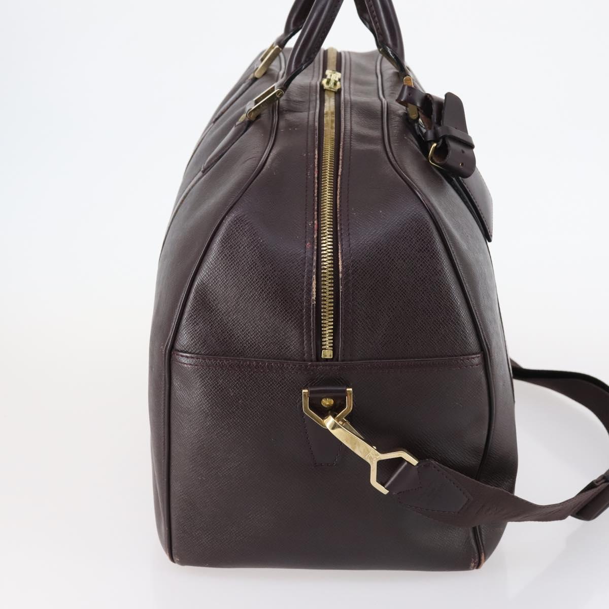 LOUIS VUITTON Taiga Kendall PM Boston Bag Acajou M30126 LV Auth 144913