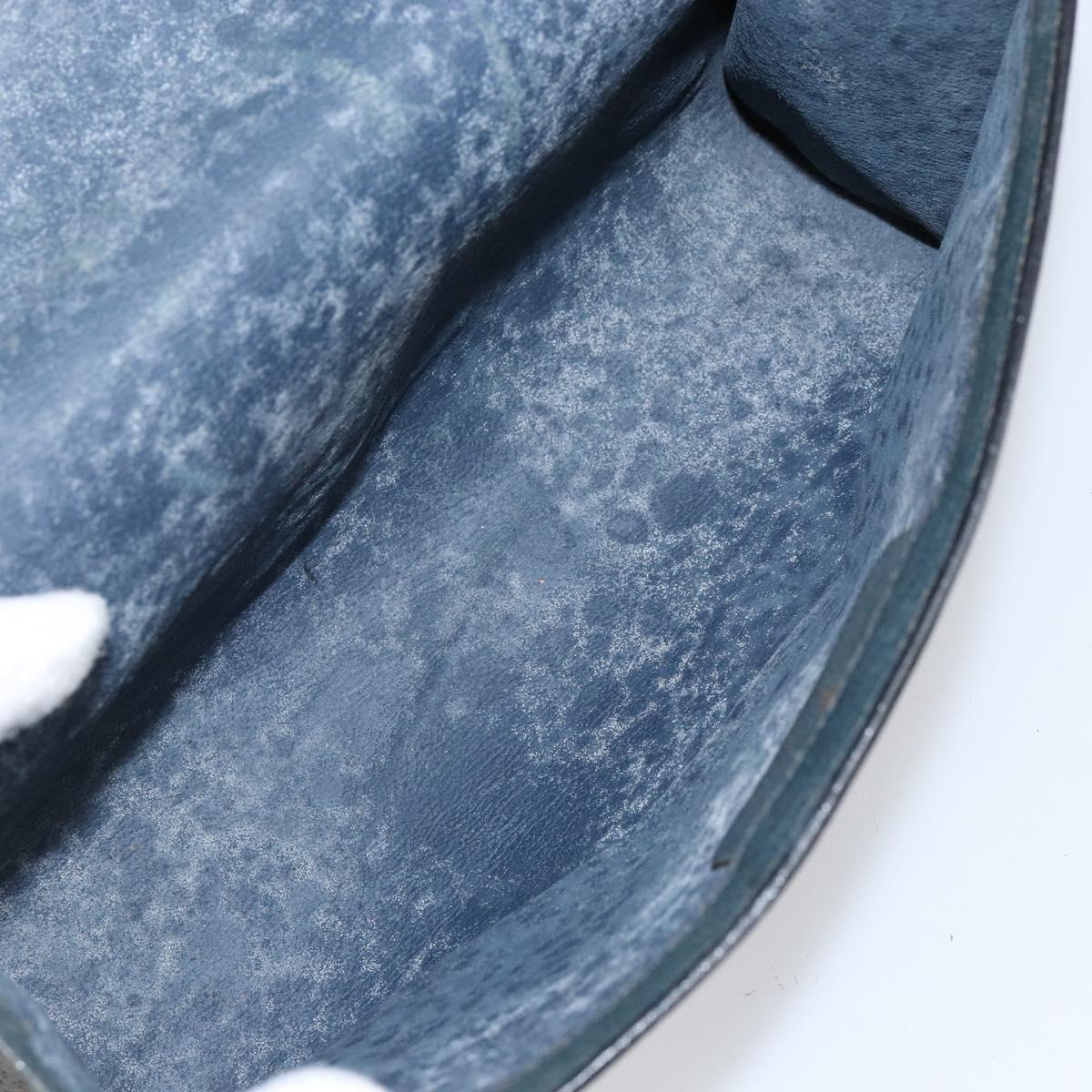 GUCCI GG Supreme Sherry Line Clutch Bag PVC Navy Red 89 01 006 Auth 144919