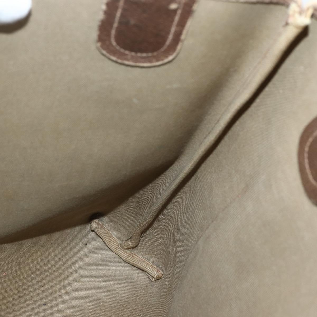 GUCCI GG Supreme Web Sherry Line Tote Bag PVC Beige Gold 39 02 003 Auth 144920