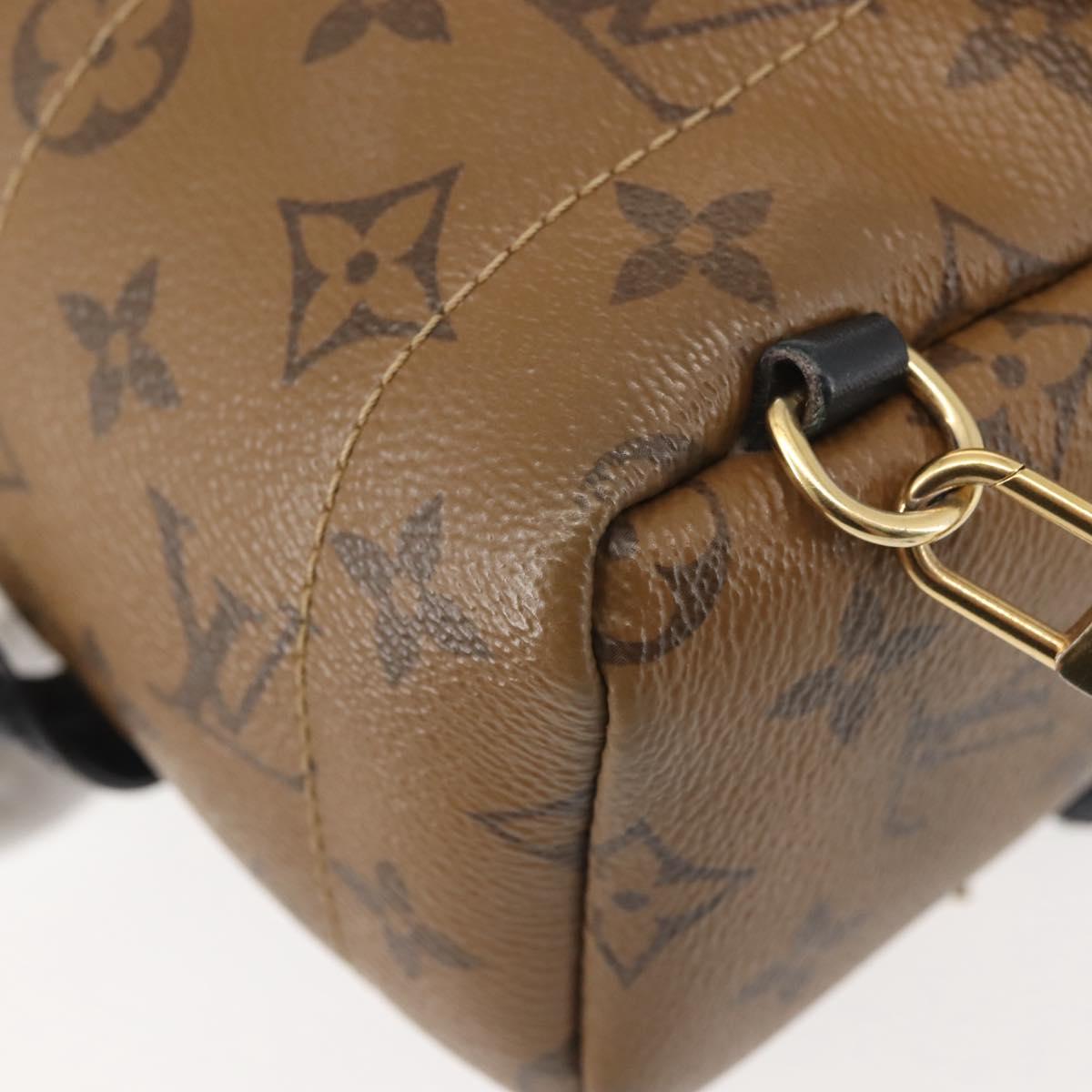 LOUIS VUITTON Monogram Reverse Palm Springs MINI Backpack M44872 LV Auth 144928