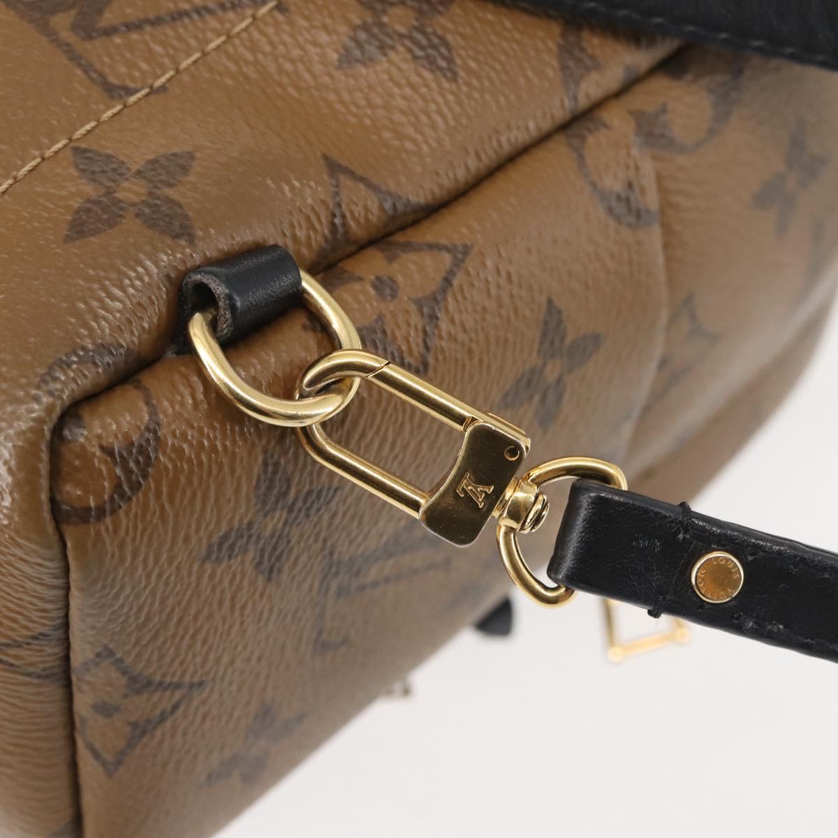 LOUIS VUITTON Monogram Reverse Palm Springs MINI Backpack M44872 LV Auth 144928
