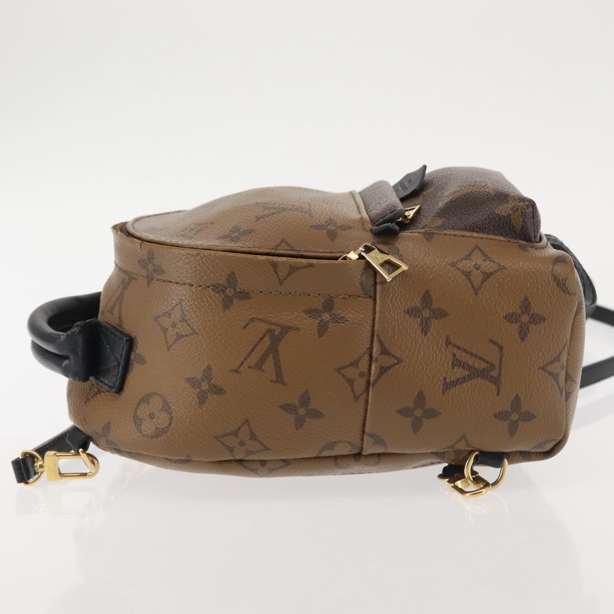 LOUIS VUITTON Monogram Reverse Palm Springs MINI Backpack M44872 LV Auth 144928