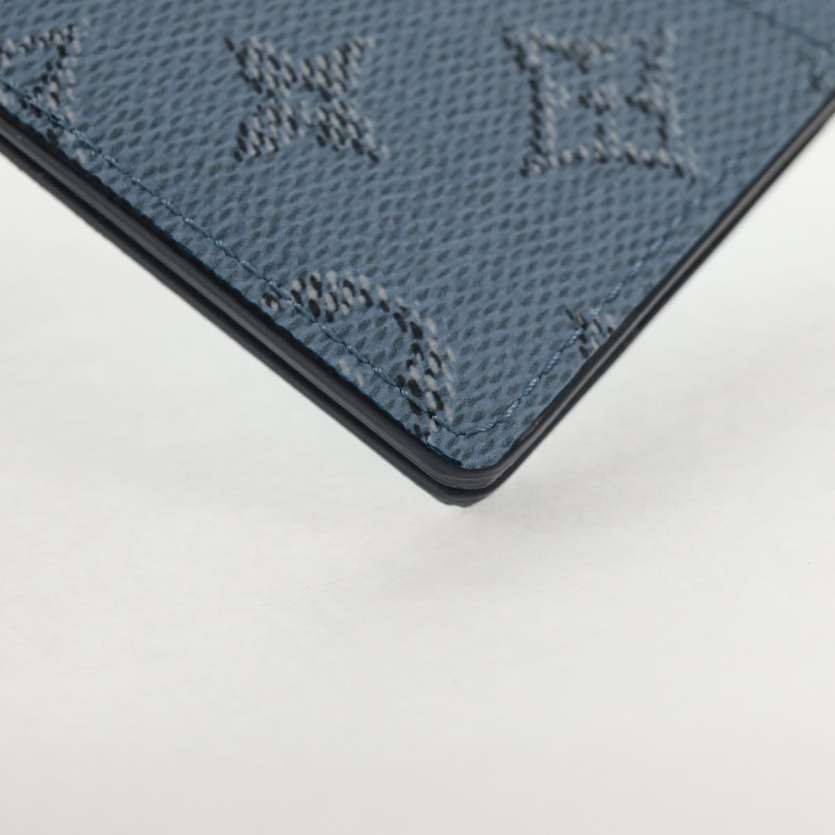 LOUIS VUITTON Heritage Organizer De Poch Card Case Blue M14688 LV Auth 144932M