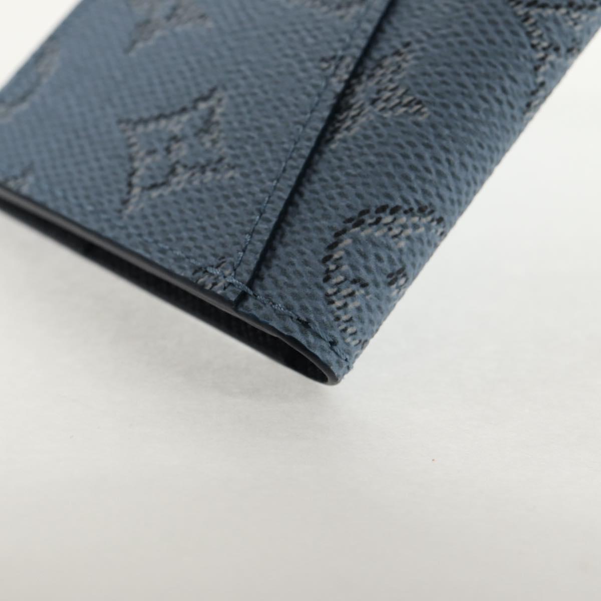 LOUIS VUITTON Heritage Organizer De Poch Card Case Blue M14688 LV Auth 144932M