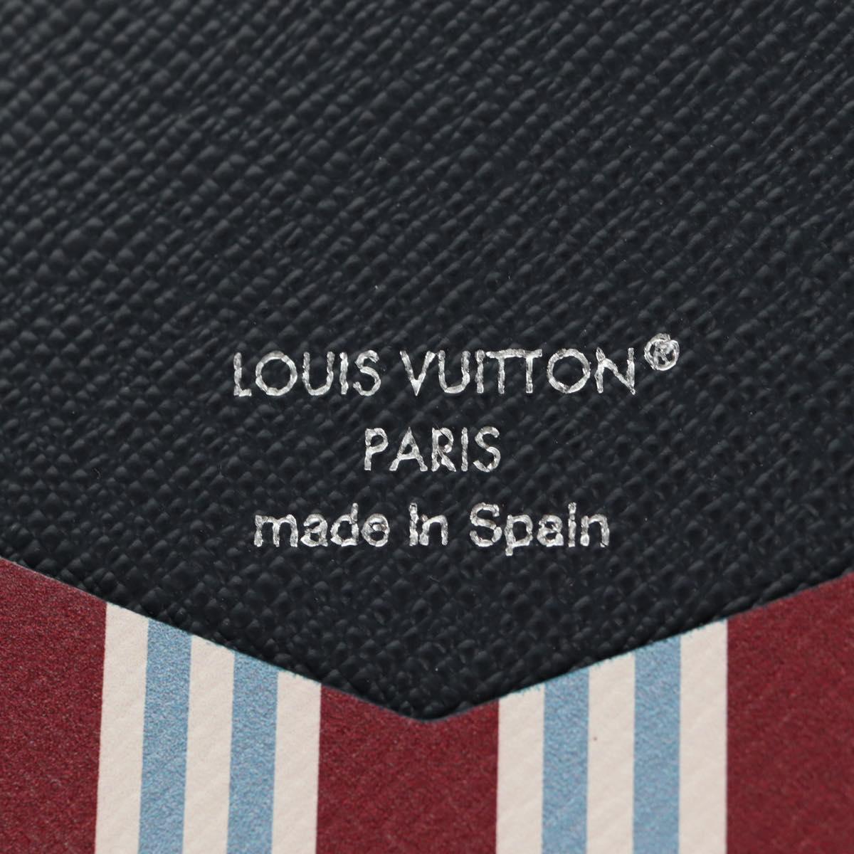 LOUIS VUITTON Heritage Organizer De Poch Card Case Blue M14688 LV Auth 144932M