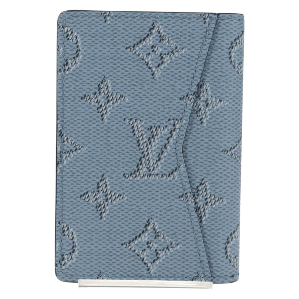 LOUIS VUITTON Heritage Organizer De Poch Card Case Blue M14688 LV Auth 144932M
