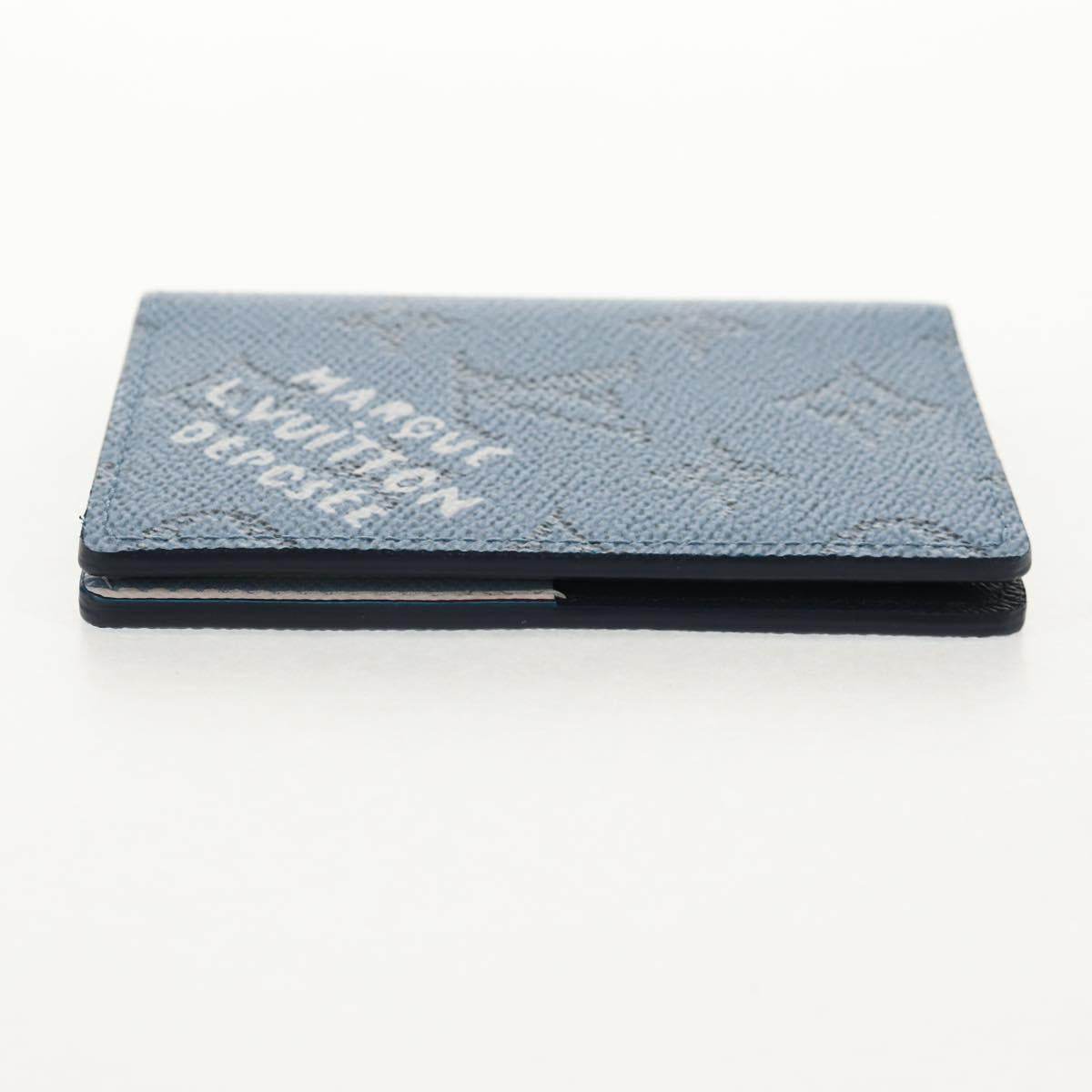 LOUIS VUITTON Heritage Organizer De Poch Card Case Blue M14688 LV Auth 144932M
