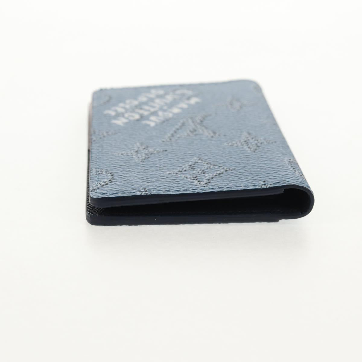 LOUIS VUITTON Heritage Organizer De Poch Card Case Blue M14688 LV Auth 144932M