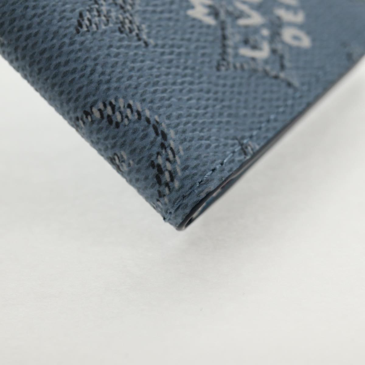 LOUIS VUITTON Heritage Organizer De Poch Card Case Blue M14688 LV Auth 144932M