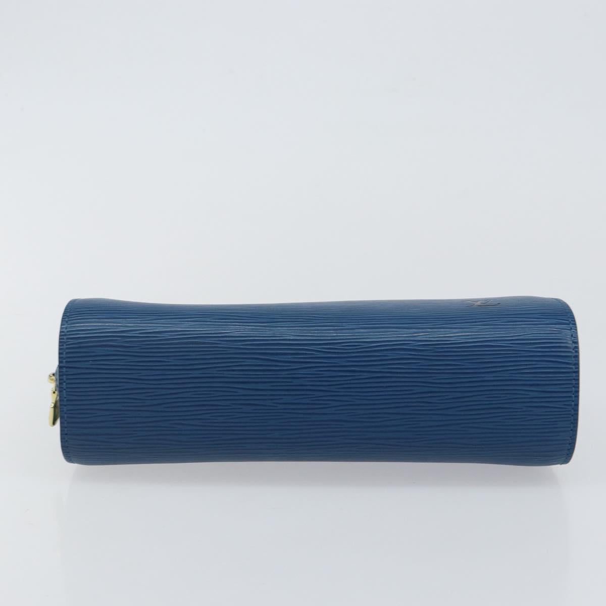 LOUIS VUITTON Epi Dauphine GM Pouch Blue M48435 LV Auth 144943