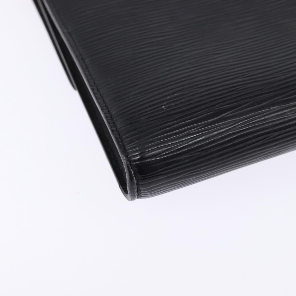 LOUIS VUITTON Epi Pochette Arche Shoulder Bag Black Noir M52572 LV Auth 144945