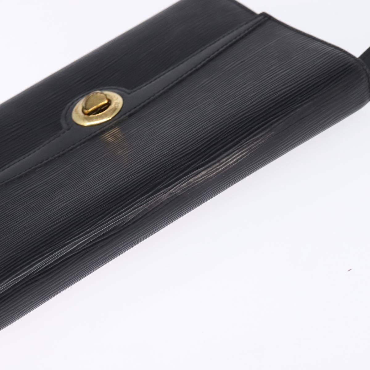 LOUIS VUITTON Epi Pochette Arche Shoulder Bag Black Noir M52572 LV Auth 144945