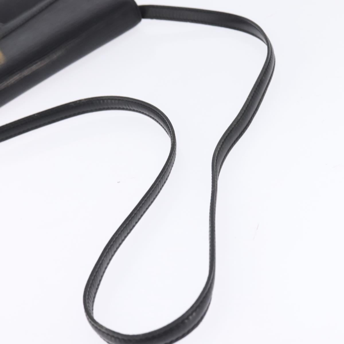 LOUIS VUITTON Epi Pochette Arche Shoulder Bag Black Noir M52572 LV Auth 144945