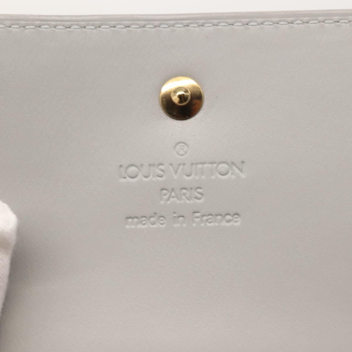 LOUIS VUITTON Monogram Vernis Walker Wallet Gris M91031 LV Auth 144946