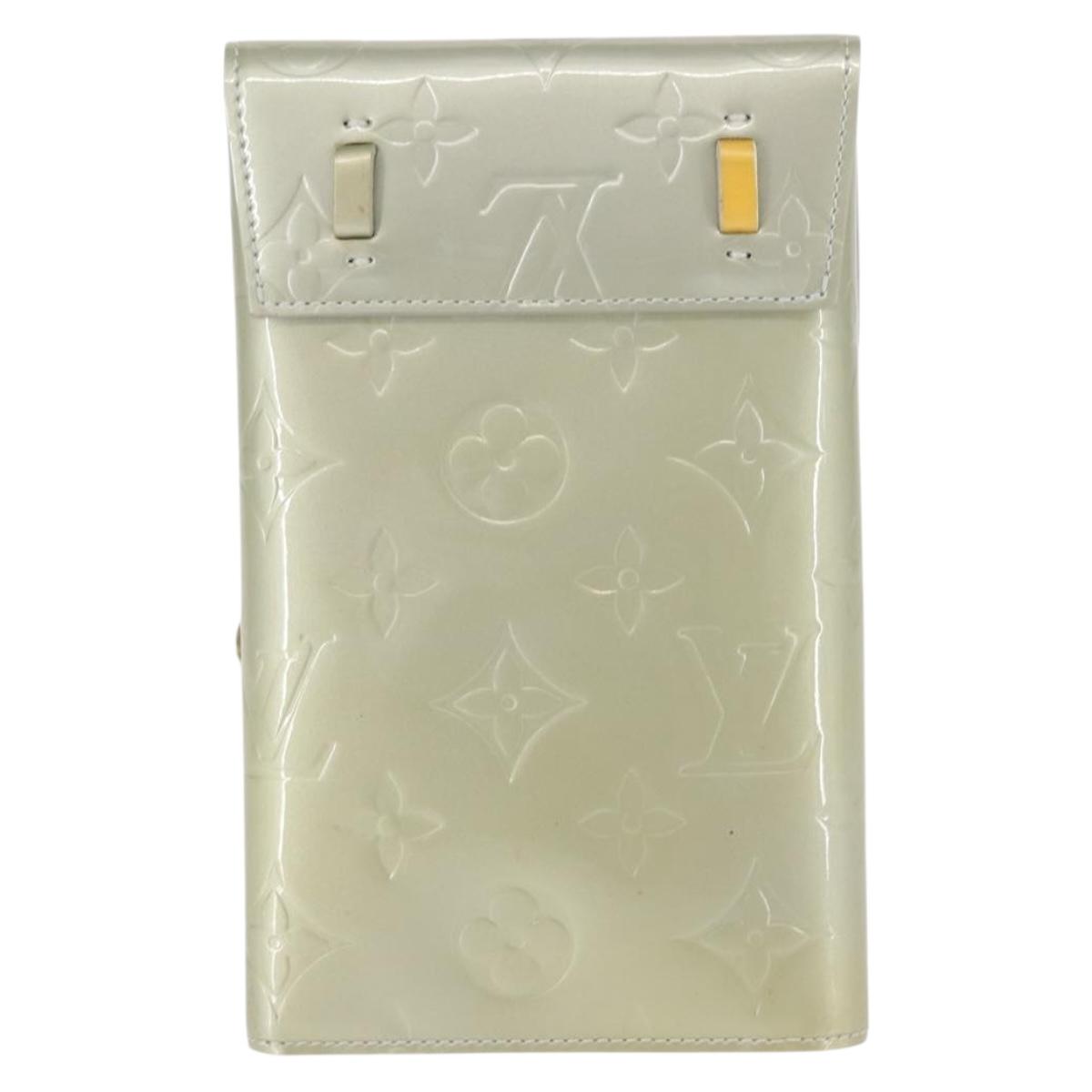 LOUIS VUITTON Monogram Vernis Walker Wallet Gris M91031 LV Auth 144946