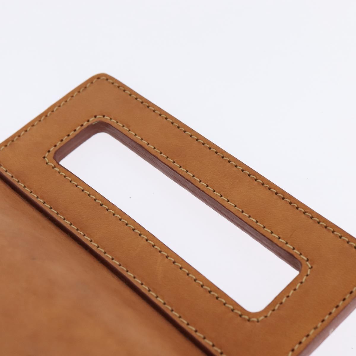 CELINE C Macadam Canvas Shoulder Bag Suede Black Silver Auth 144950