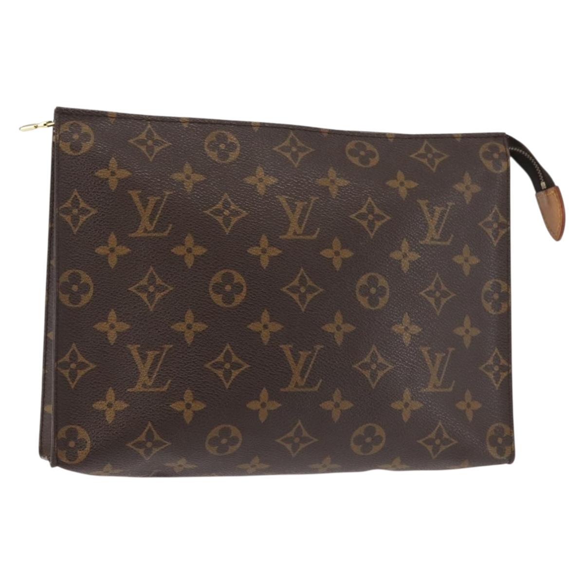 LOUIS VUITTON Monogram Poche Toilette 26 Pouch M47542 LV Auth 144952