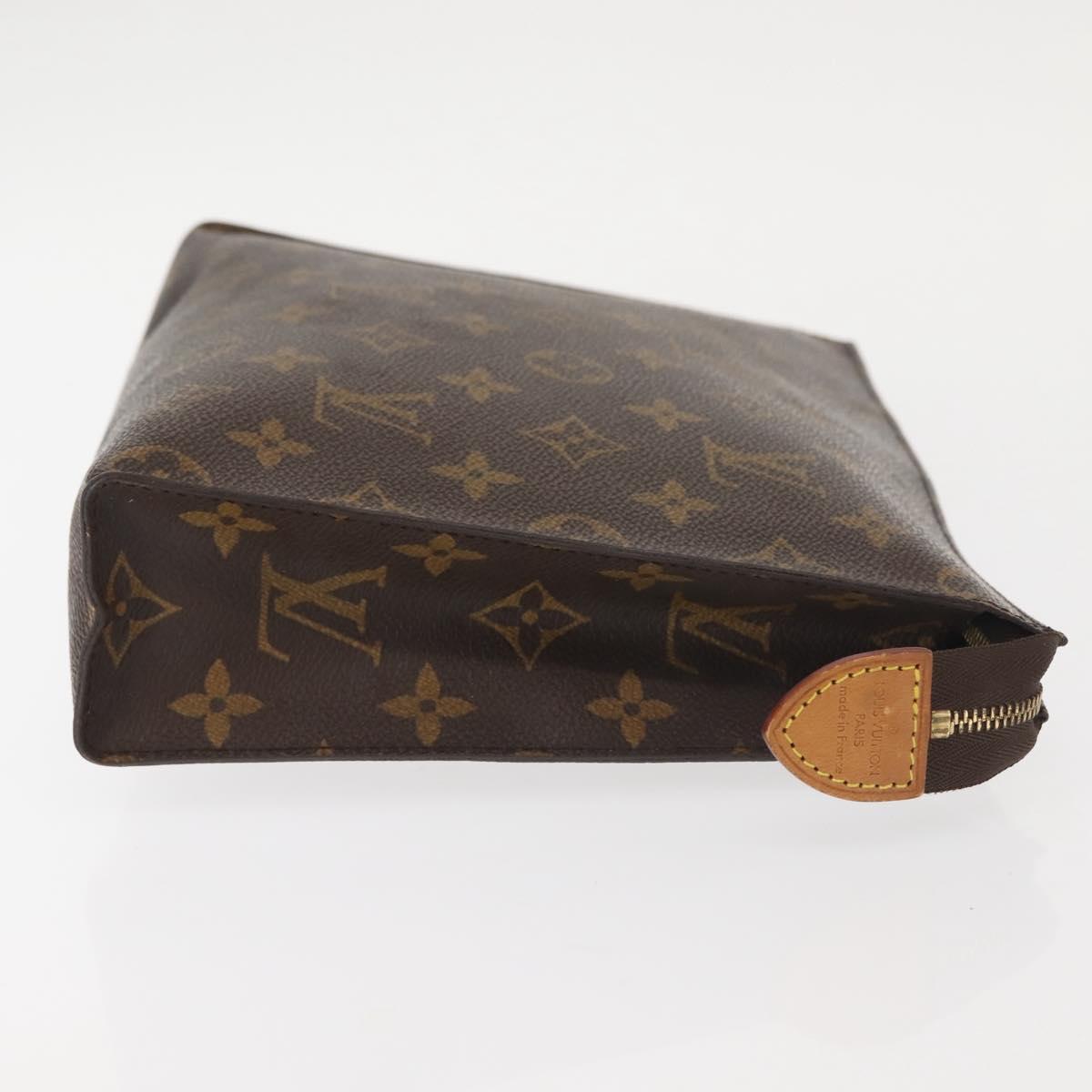 LOUIS VUITTON Monogram Poche Toilette 26 Pouch M47542 LV Auth 144952