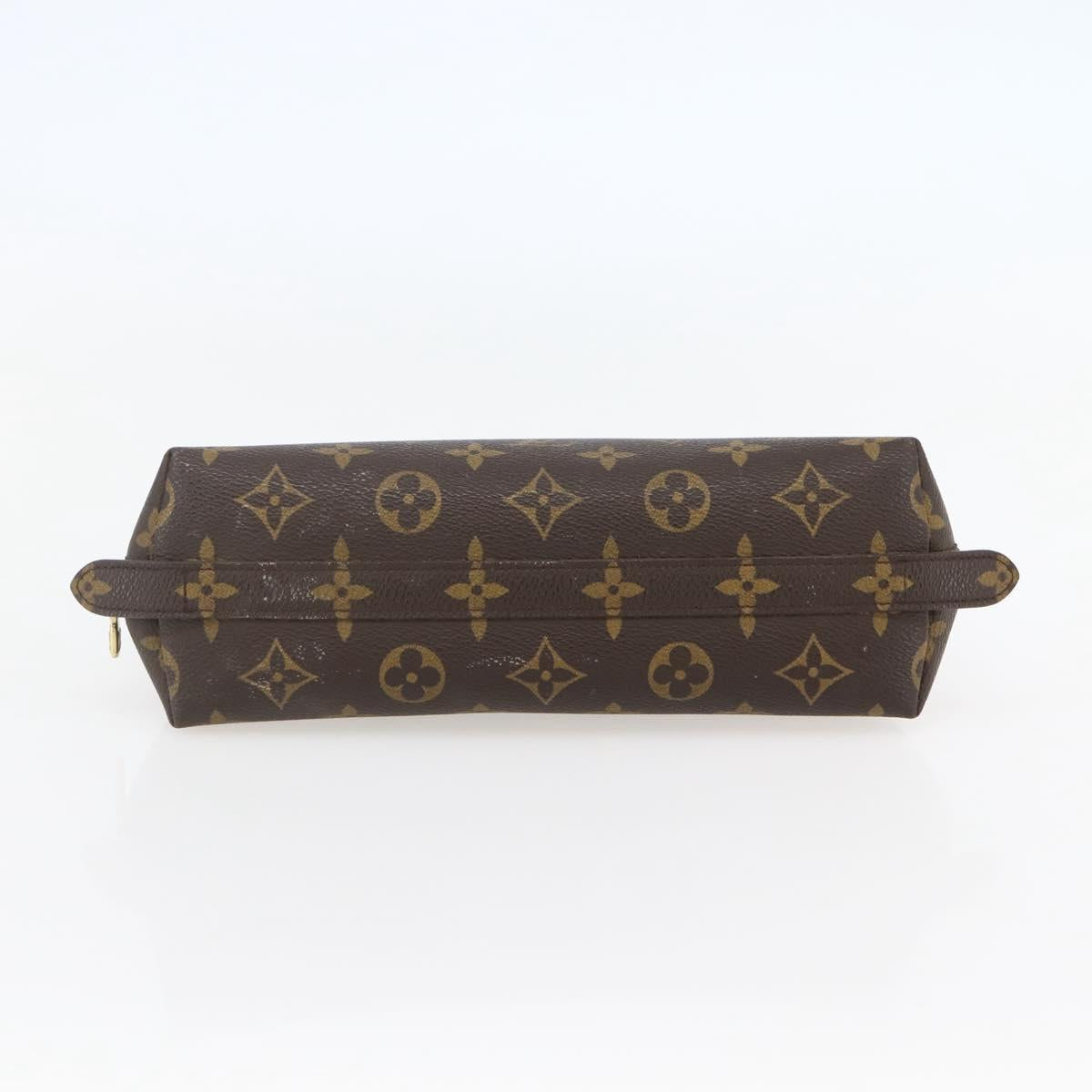 LOUIS VUITTON Monogram Trousse Demi Ronde Cosmetic Pouch M47520 LV Auth 144955