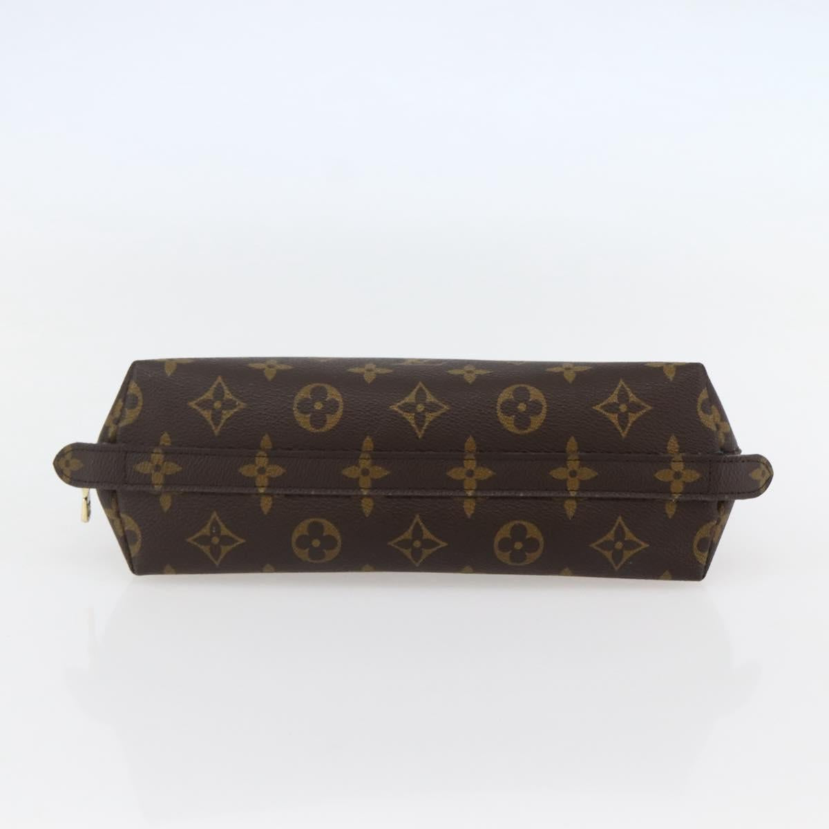 LOUIS VUITTON Monogram Trousse Demi Ronde Cosmetic Pouch M47520 LV Auth 144956