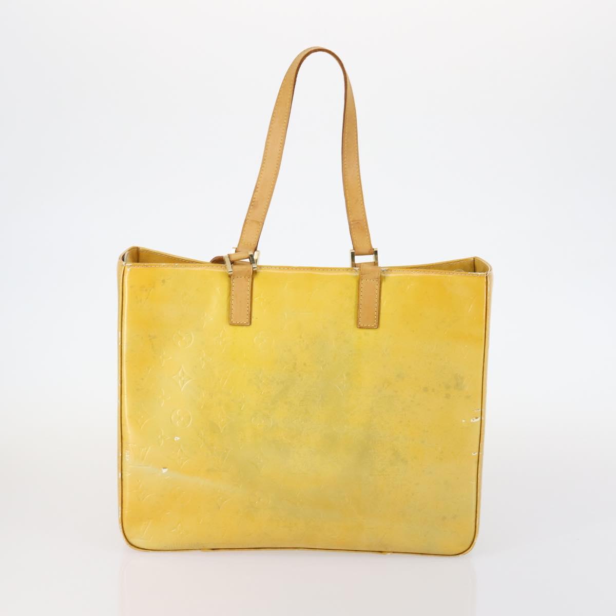 LOUIS VUITTON Monogram Vernis Tote Bag 2Set Beige LV Auth 144959