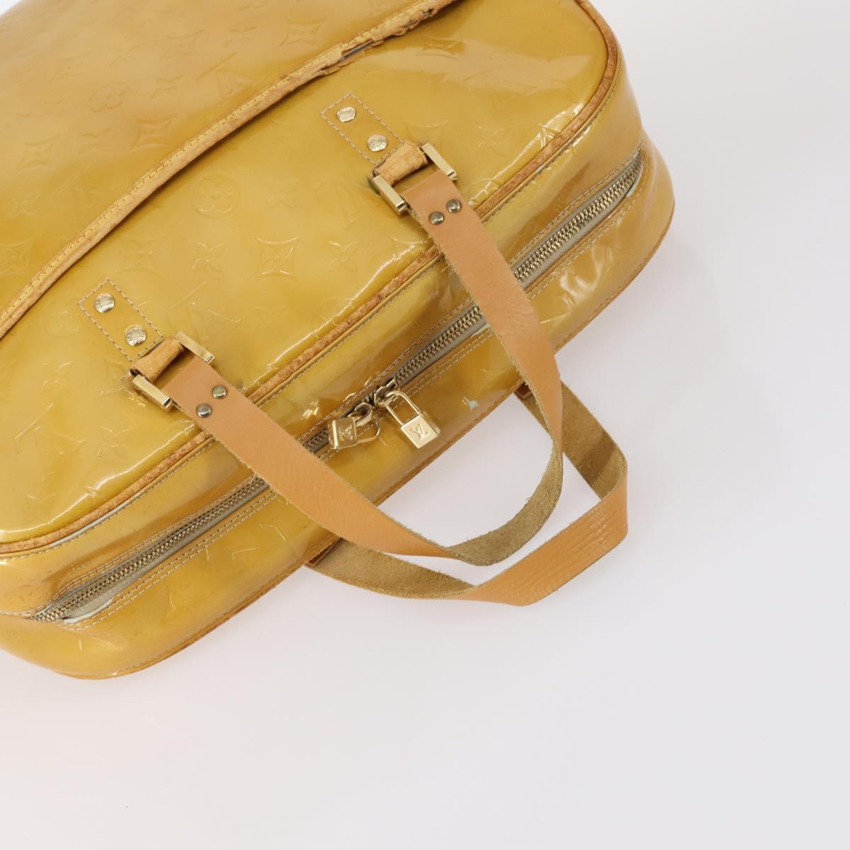 LOUIS VUITTON Monogram Vernis Tote Bag 2Set Beige LV Auth 144959