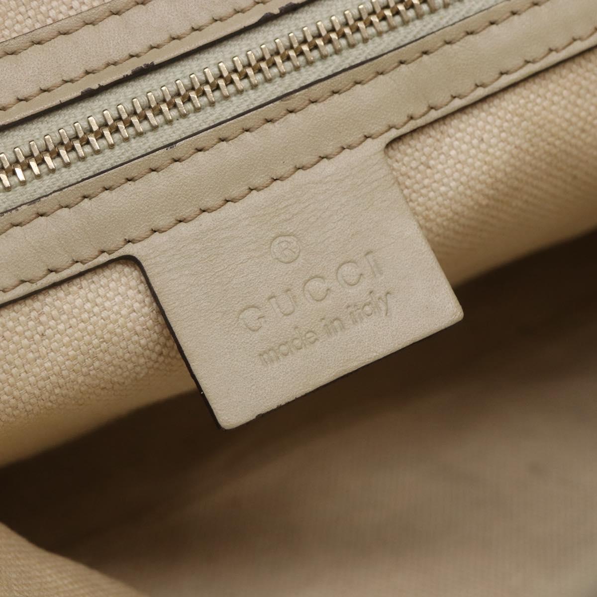 GUCCI GG Canvas Web Sherry Line Pretty Bag Beige Gold 257061 Auth 144967