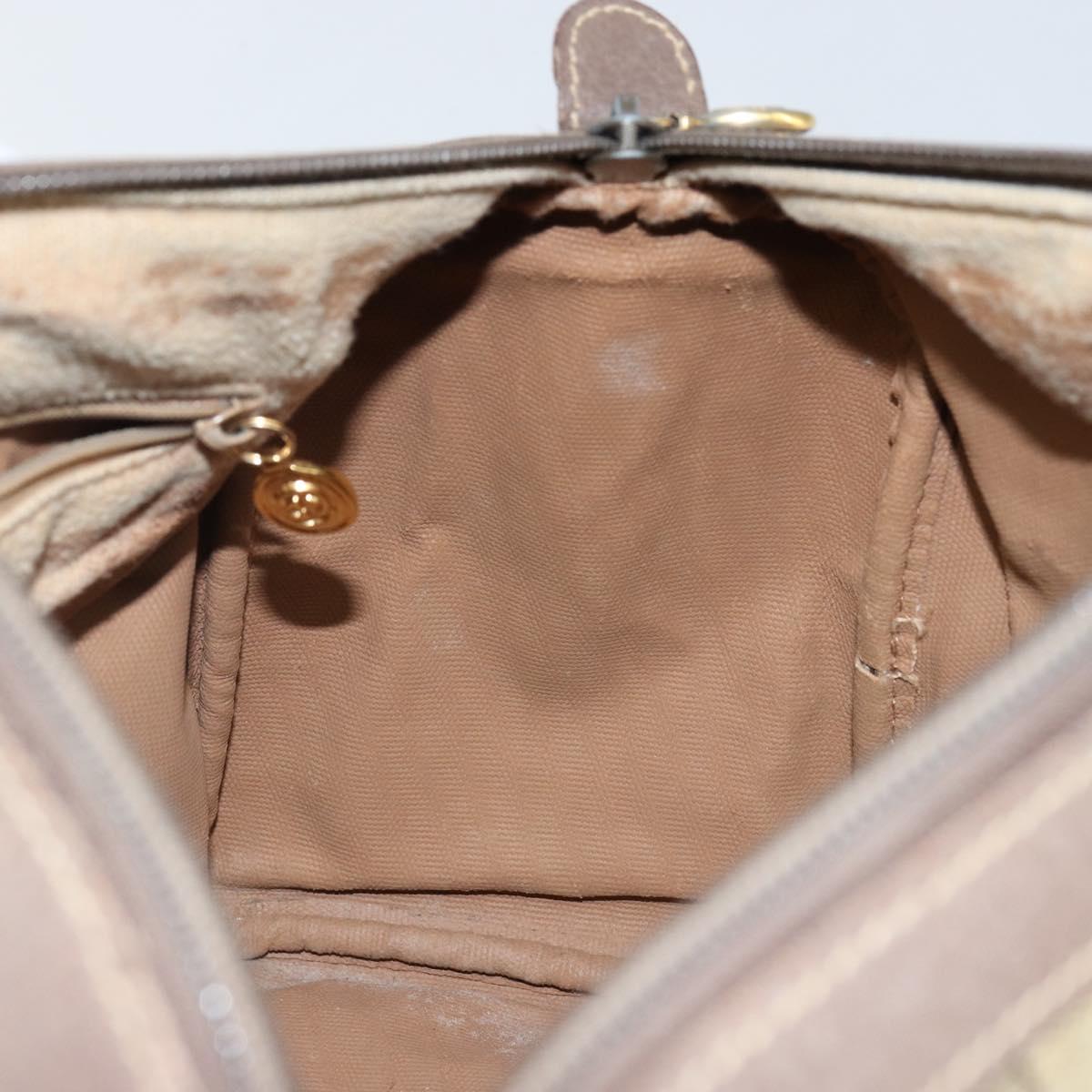 GUCCI GG Supreme Web Sherry Line Bag PVC Beige Gold 002 615 6838 Auth 144971