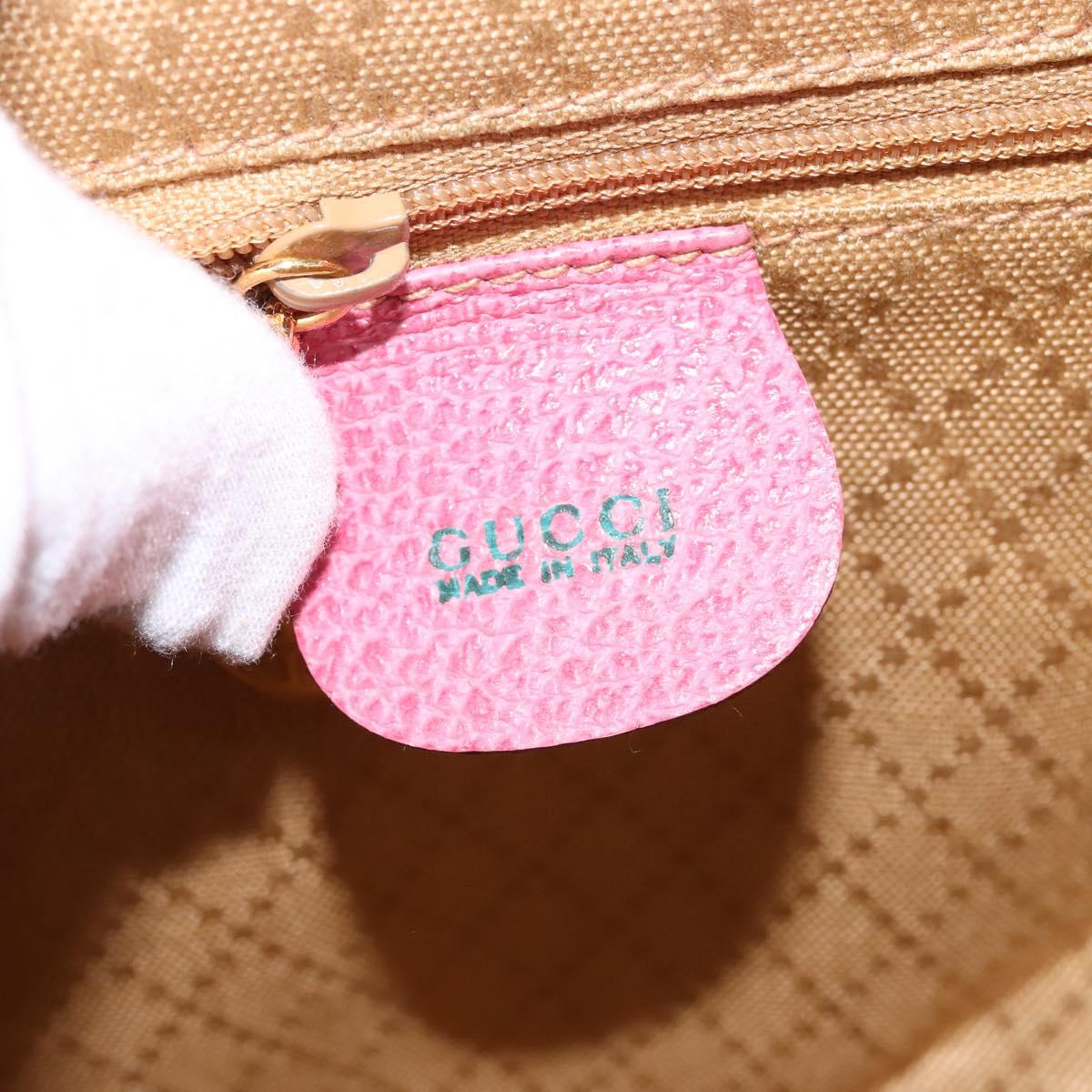 GUCCI Backpack Suede Pink Gold 003 2058 0016 Auth 144974