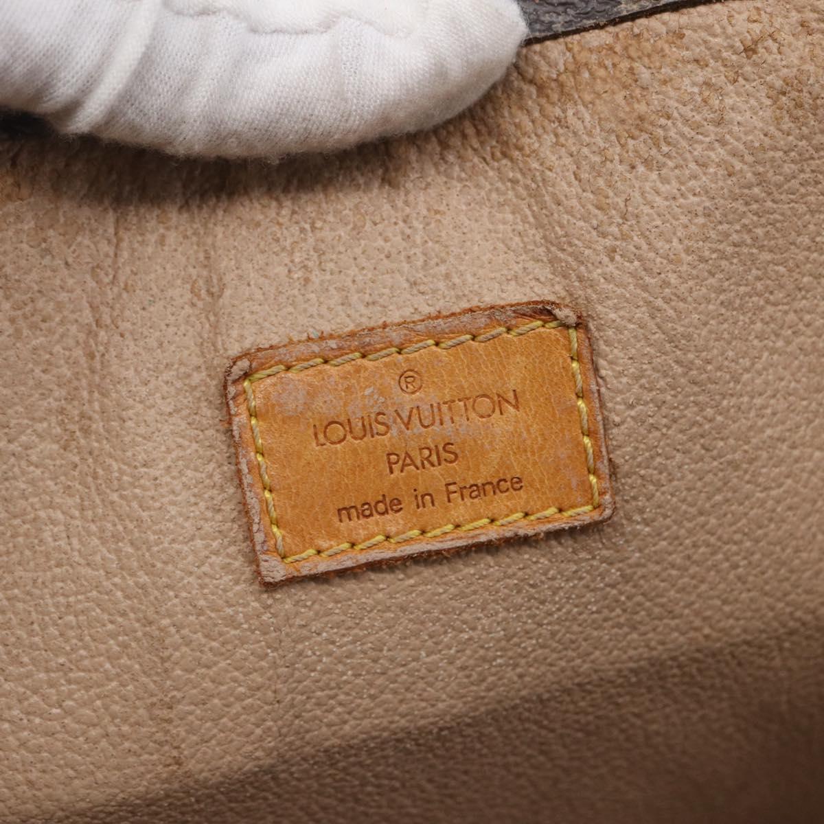 LOUIS VUITTON Monogram Sac Plat Hand Bag M51140 LV Auth 144980