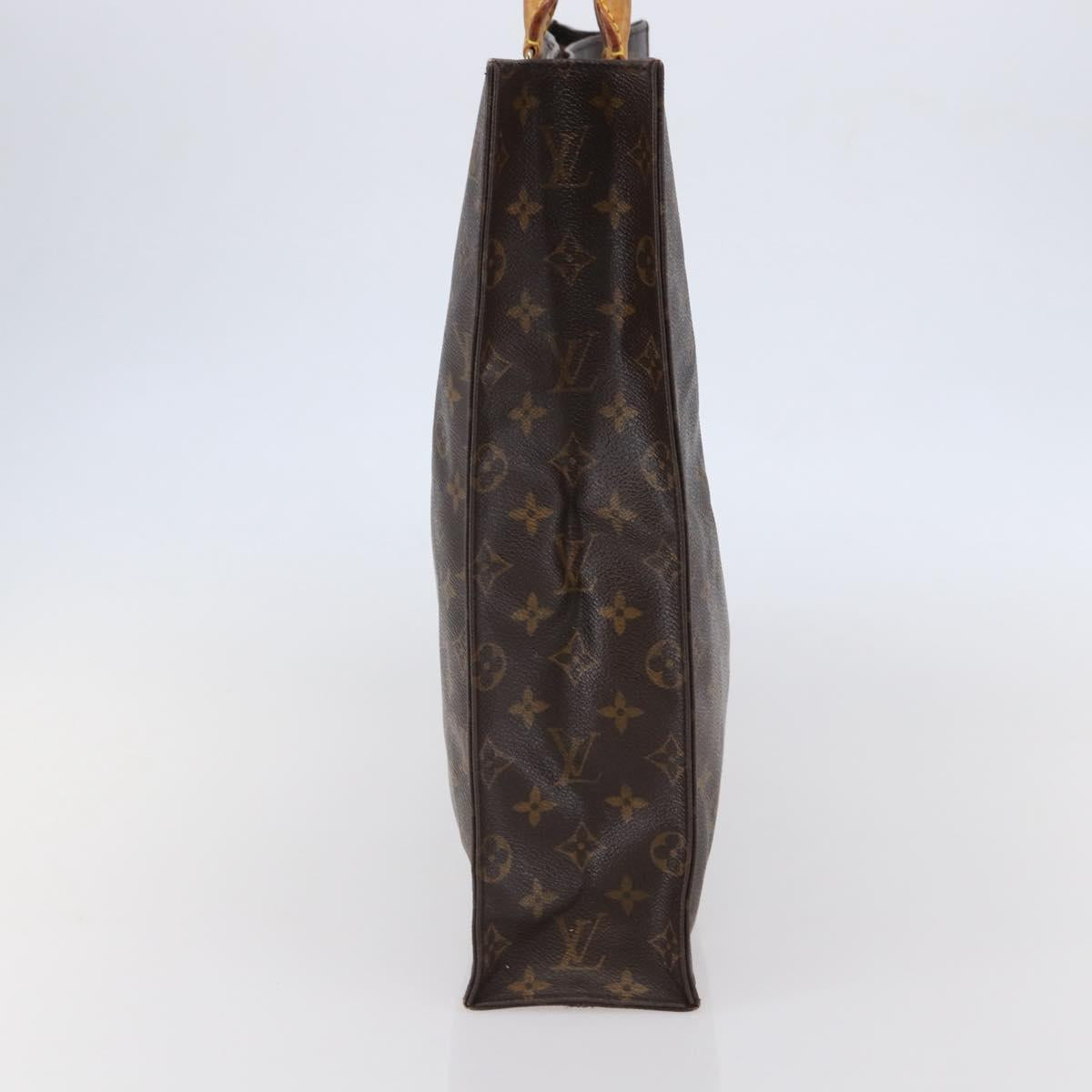 LOUIS VUITTON Monogram Sac Plat Hand Bag M51140 LV Auth 144980