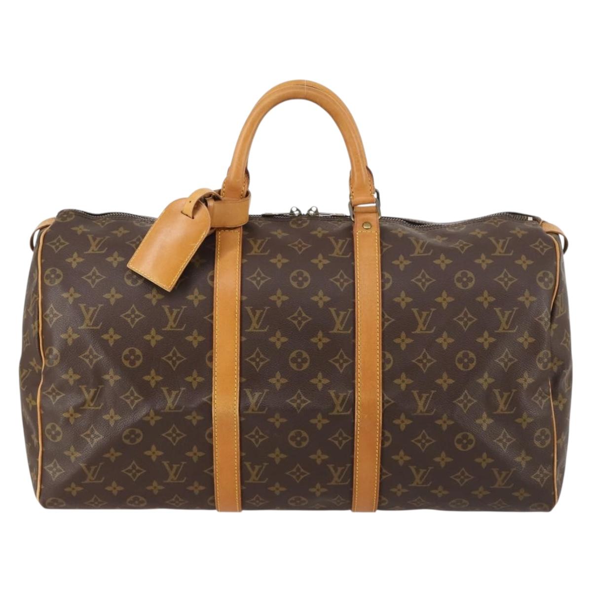 LOUIS VUITTON Monogram Keepall 50 Boston Bag M41426 LV Auth 144983