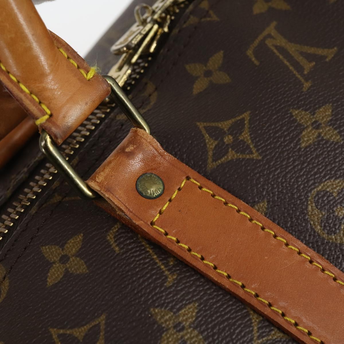 LOUIS VUITTON Monogram Keepall Bandouliere 55 Boston Bag M41414 LV Auth 144984