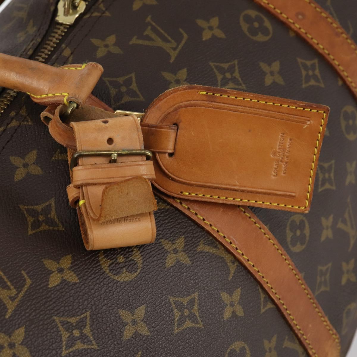 LOUIS VUITTON Monogram Keepall Bandouliere 55 Boston Bag M41414 LV Auth 144984