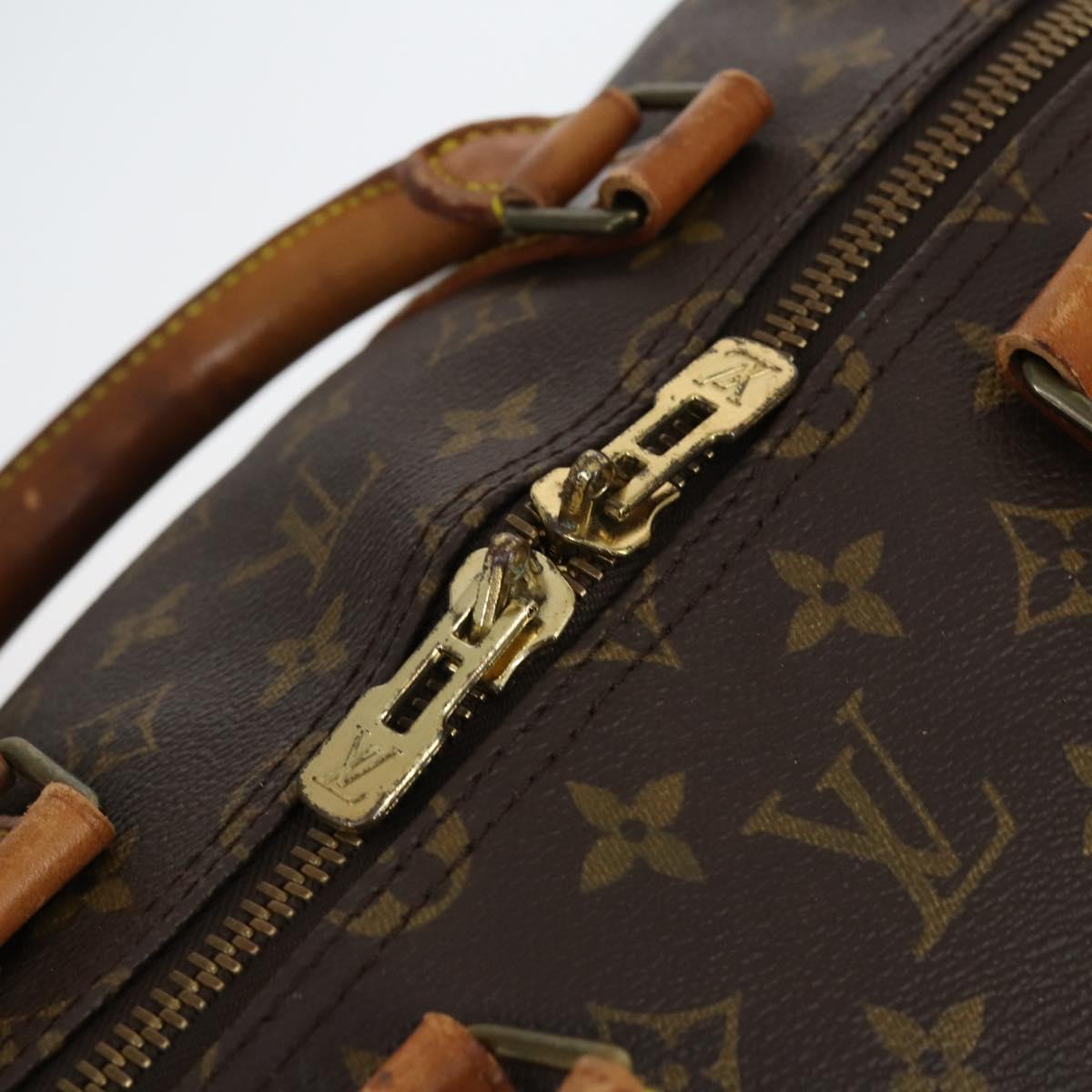 LOUIS VUITTON Monogram Keepall Bandouliere 55 Boston Bag M41414 LV Auth 144984