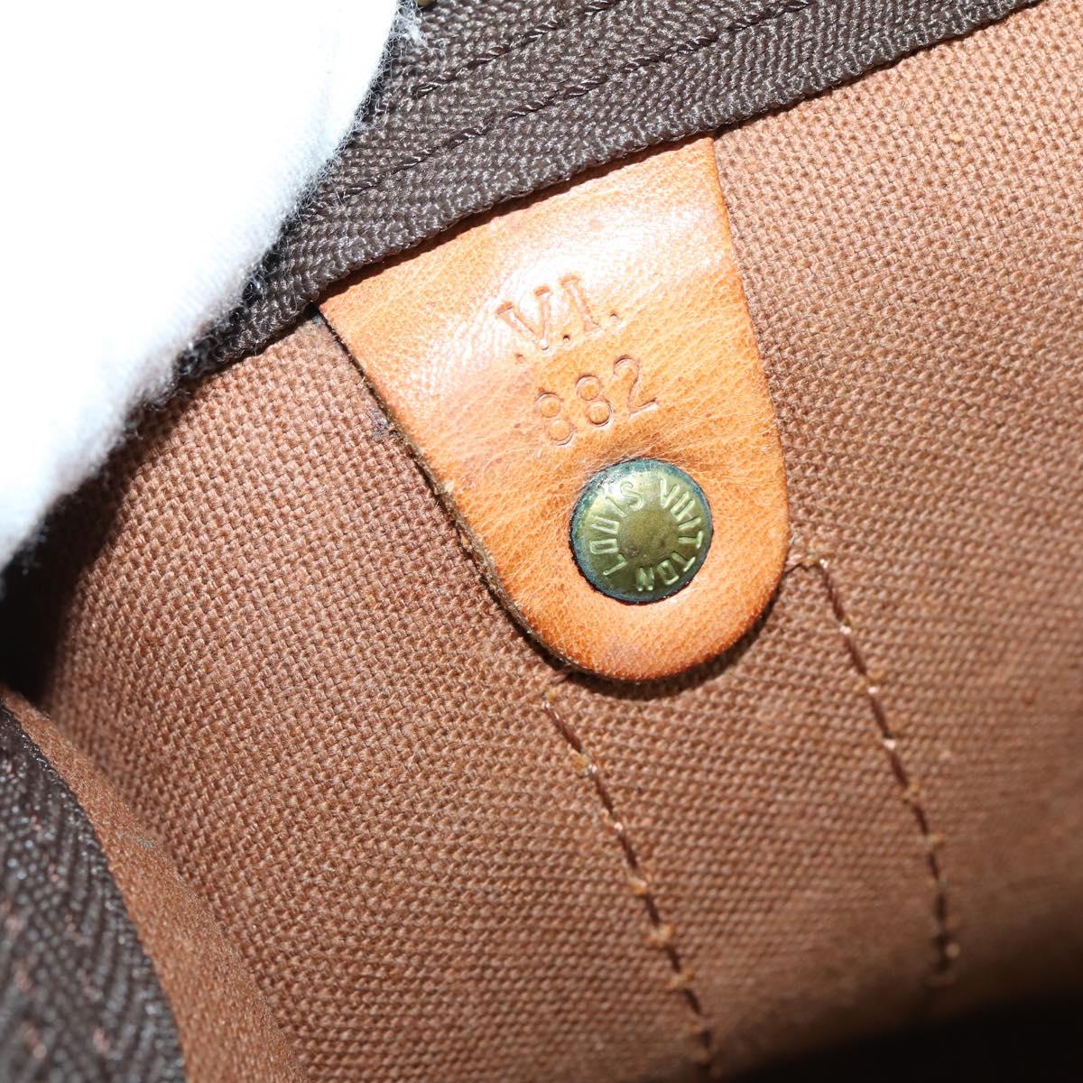 LOUIS VUITTON Monogram Keepall Bandouliere 55 Boston Bag M41414 LV Auth 144984