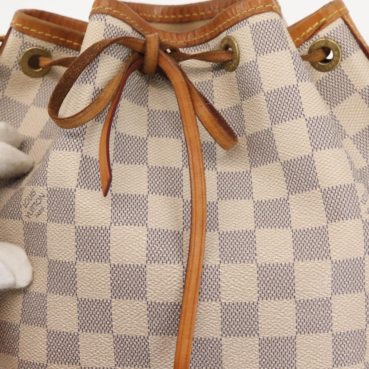 LOUIS VUITTON Damier Azur Noe BB Shoulder Bag N41220 LV Auth 144999