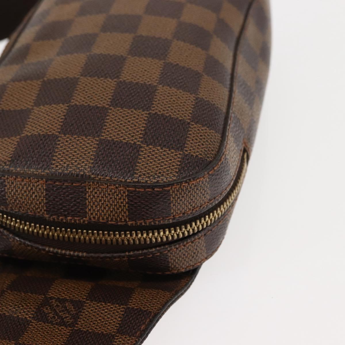 LOUIS VUITTON Damier Ebene Geronimos Shoulder Bag N51994 LV Auth 145000